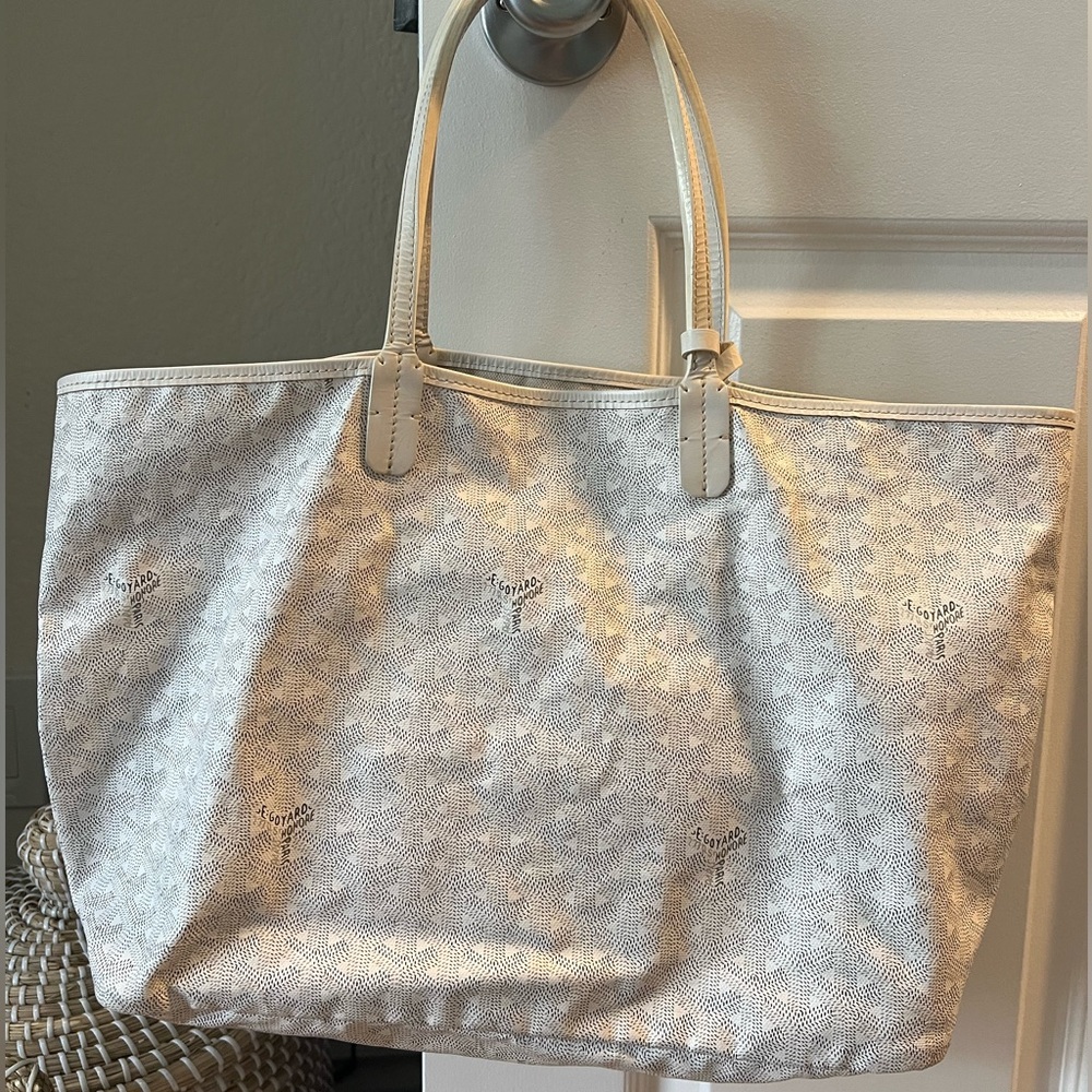 Goyard goyardine St. Louis PM White Tote Bag